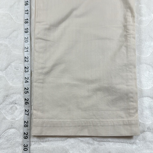 Madewell Womens Baggy Utility Pants Cream High Waisted Wide Leg Cotton Size 28 - Picture 9 of 14